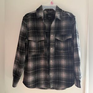 Rails Turner Plaid Shirt Jacket Ash Pearl